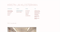 Desktop Screenshot of kristinklosterman.com