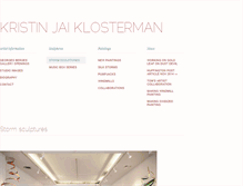 Tablet Screenshot of kristinklosterman.com